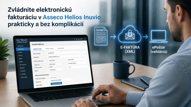 HELIOS Inuvio – E-faktúra: Nastavenie a odosielanie vydaných faktúr