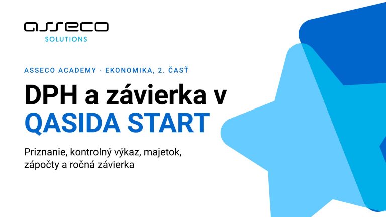 QASIDA START ERP – účtovníctvo 2.časť